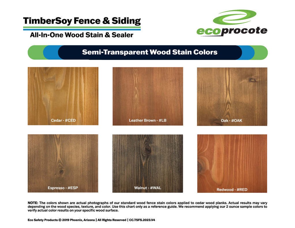 fence stain colors