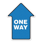 ONE WAY Floor Sign (17"  Arrow)
