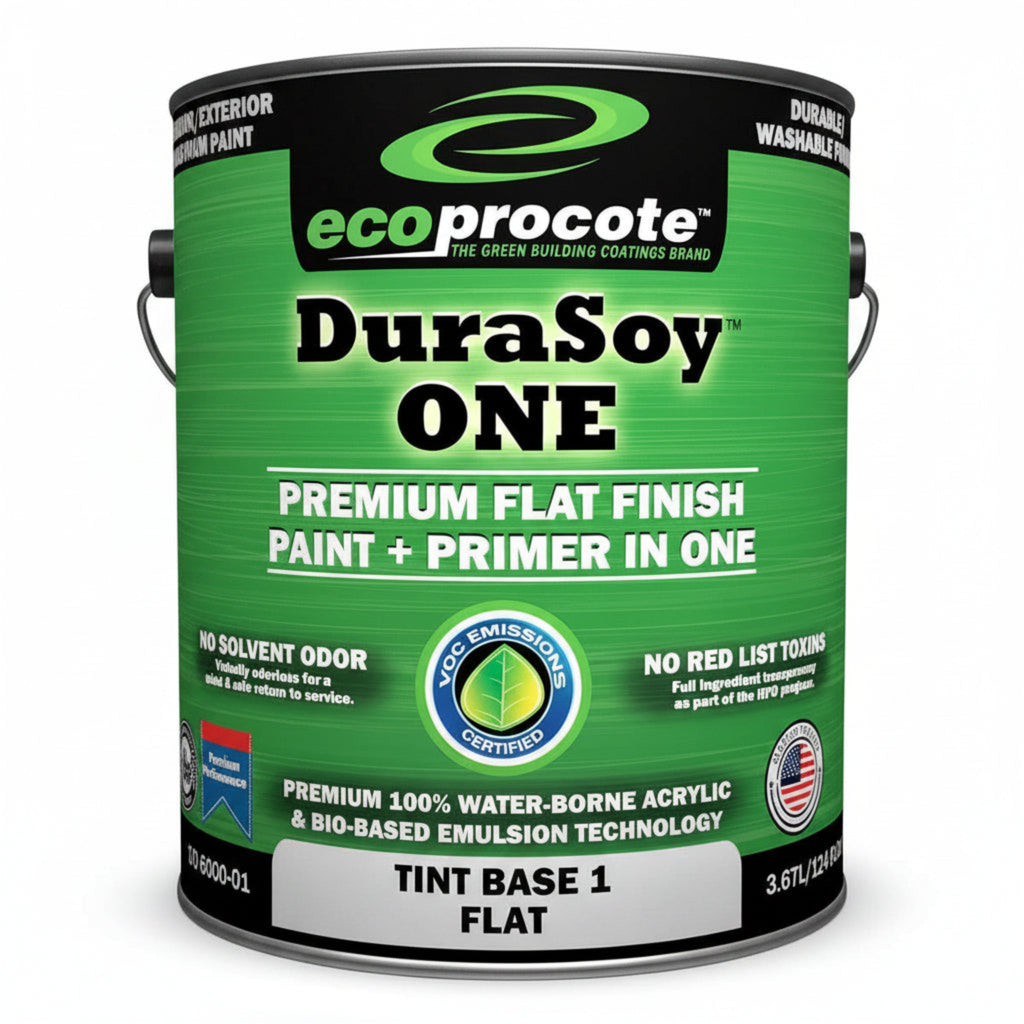 DuraSoy ONE Zero-VOC Paint & Primer | Non-Toxic Flat Finish - Eco Safety Products