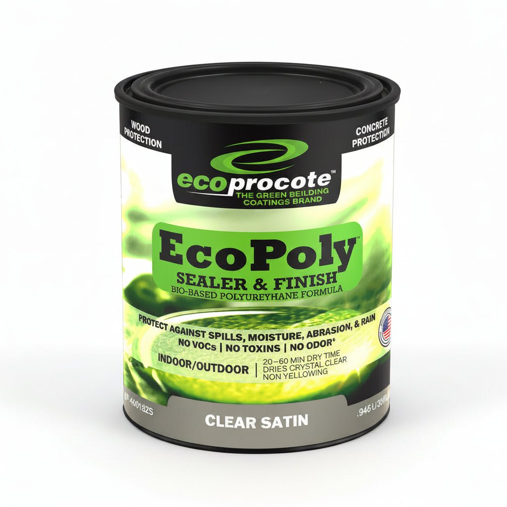 EcoPoly™ Non-Toxic Polyurethane Sealer & Floor Finish | Wood & Concrete - Eco Safety Products
