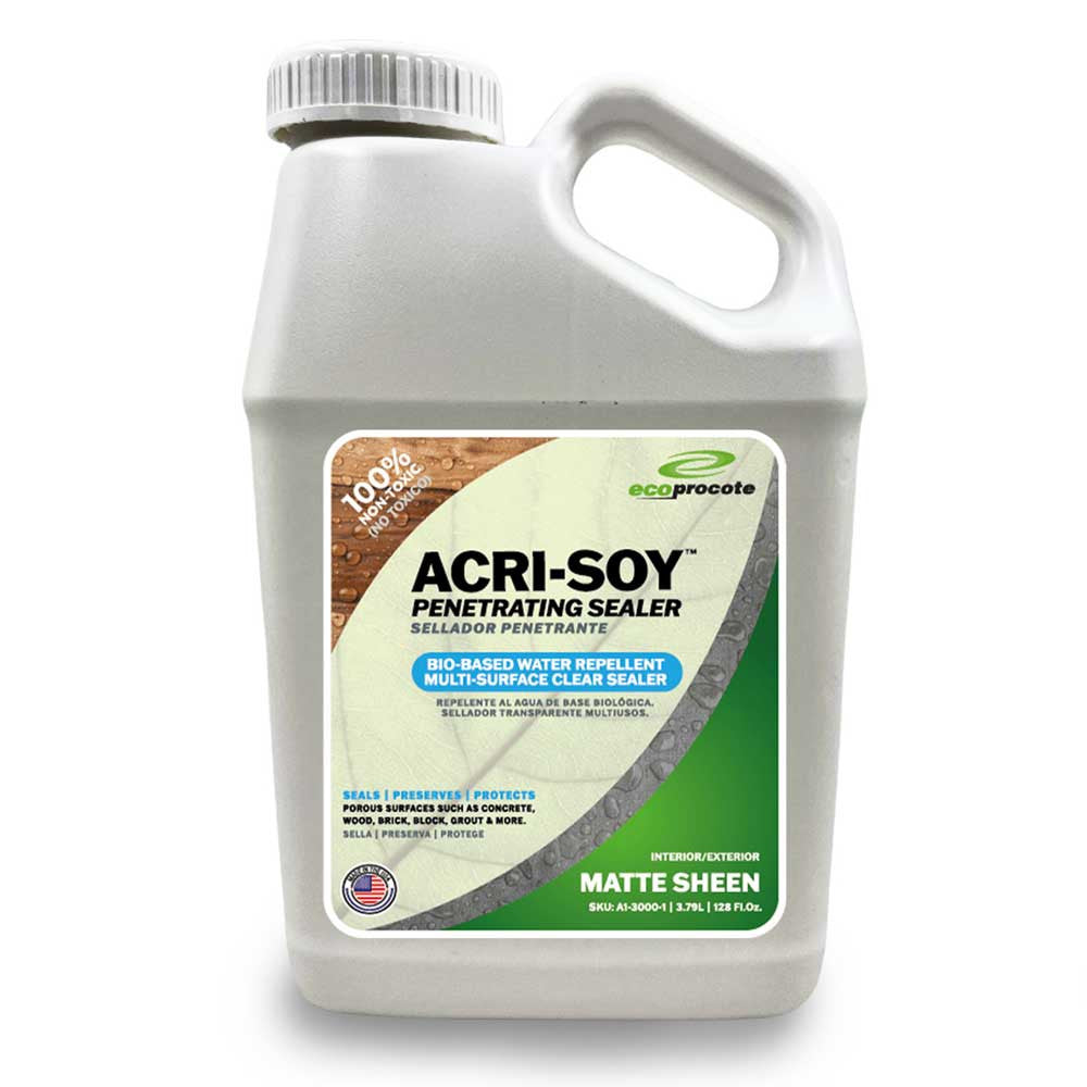 EcoProCote Acri-Soy Penetrating Wood Sealer and Concrete Sealer