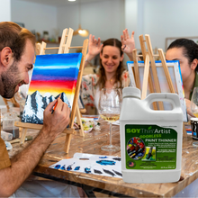 Load image into Gallery viewer, SoyThin Artist &amp; Glazing Odorless Paint Thinner, 32 Ounces - Eco Safety Products