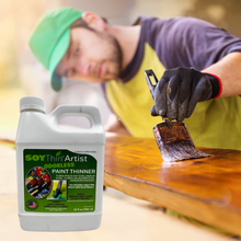 Load image into Gallery viewer, SoyThin Artist &amp; Glazing Odorless Paint Thinner, 32 Ounces - Eco Safety Products