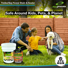 TimberSoy Non-Toxic Exterior Wood Fence Stain & Sealer - Eco Safety Products