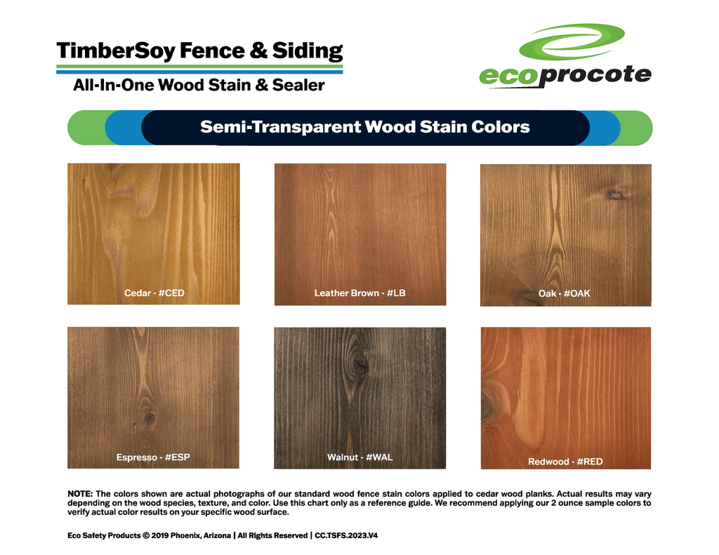 TimberSoy Non-Toxic Exterior Wood Fence Stain & Sealer - Eco Safety Products
