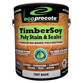 TimberSoy Polyurethane Wood Stain & Sealer, Tint Base - Eco Safety Products
